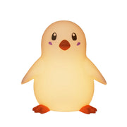 Cute Silicone Night Light Penguin Bedside Sleeping Lights Touch Dimmable Rechargeable Ambient Children's Bedroom Lights